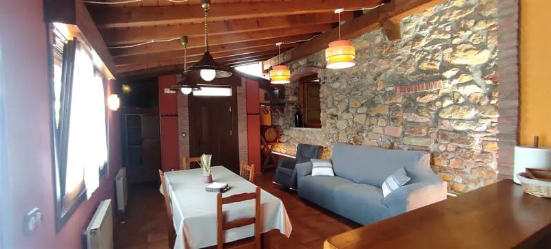 Salón y cocina del apartamento de A.Berri
