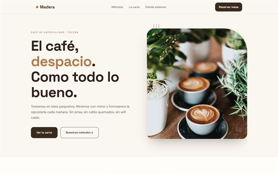 Web de ejemplo en ordenador