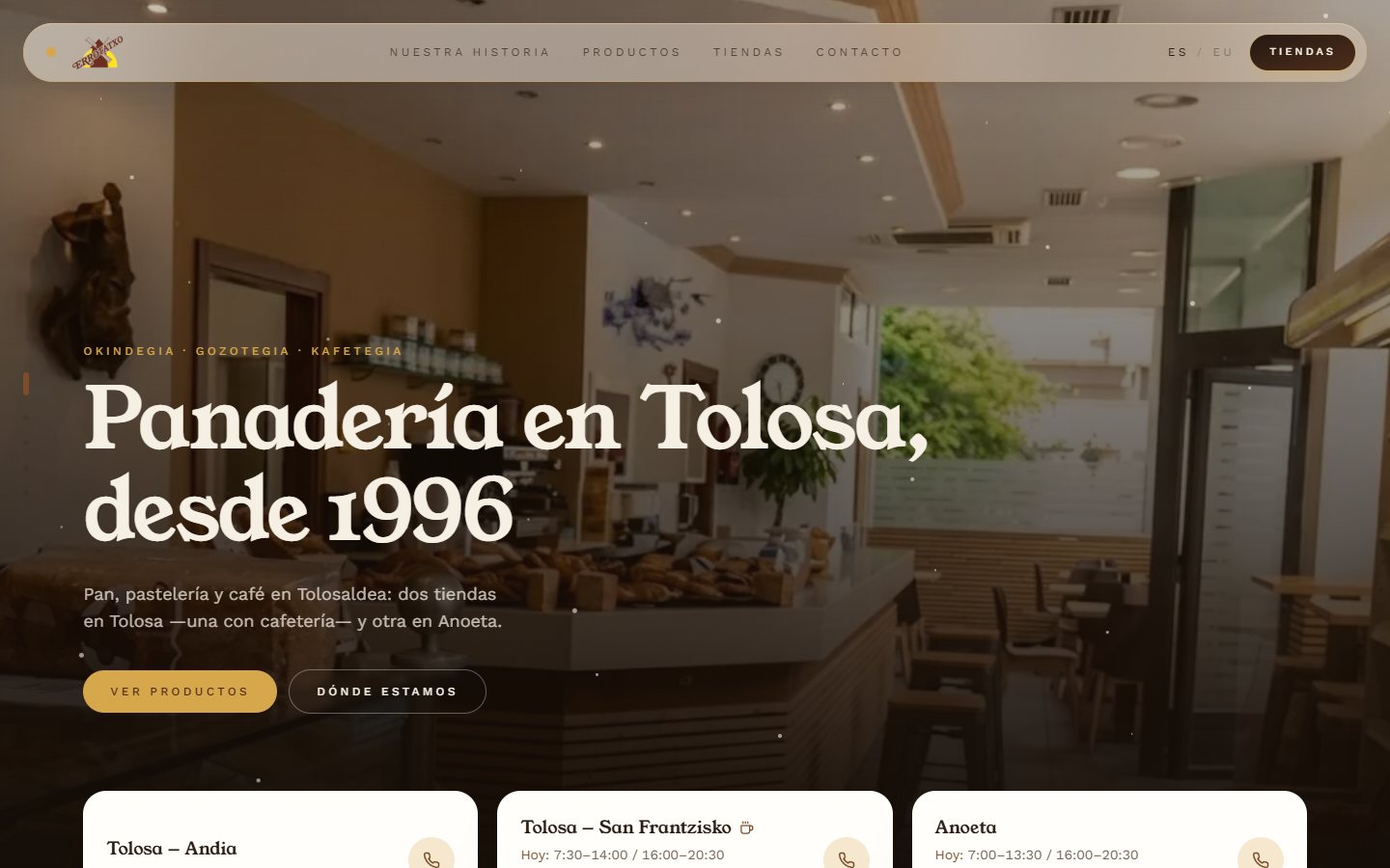 Portada de la web errotatxo.com en un ordenador