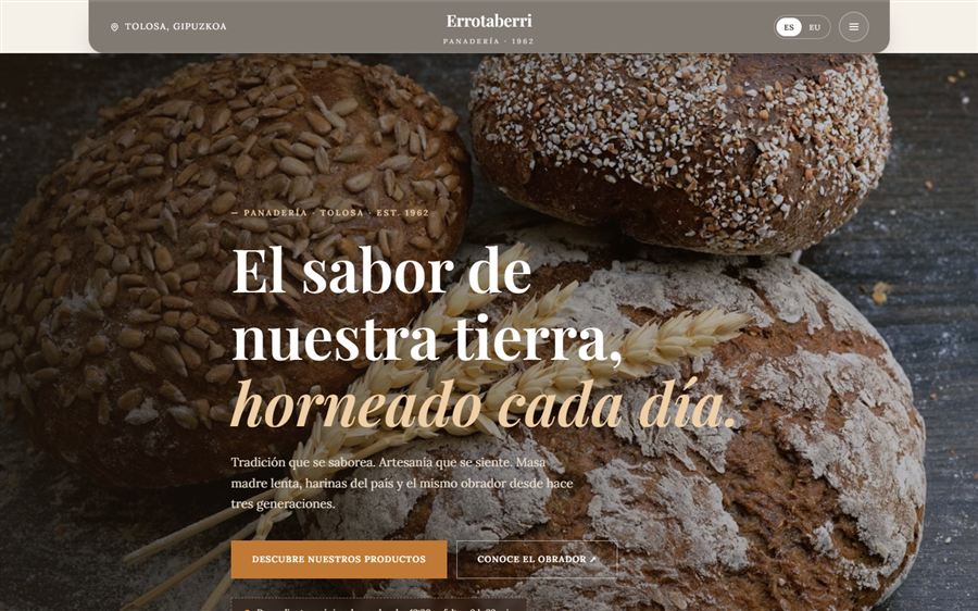 Web de panadería